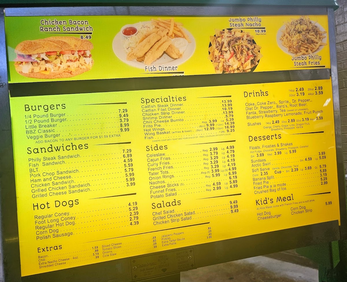Breaker Drive-In Menu - Image 2