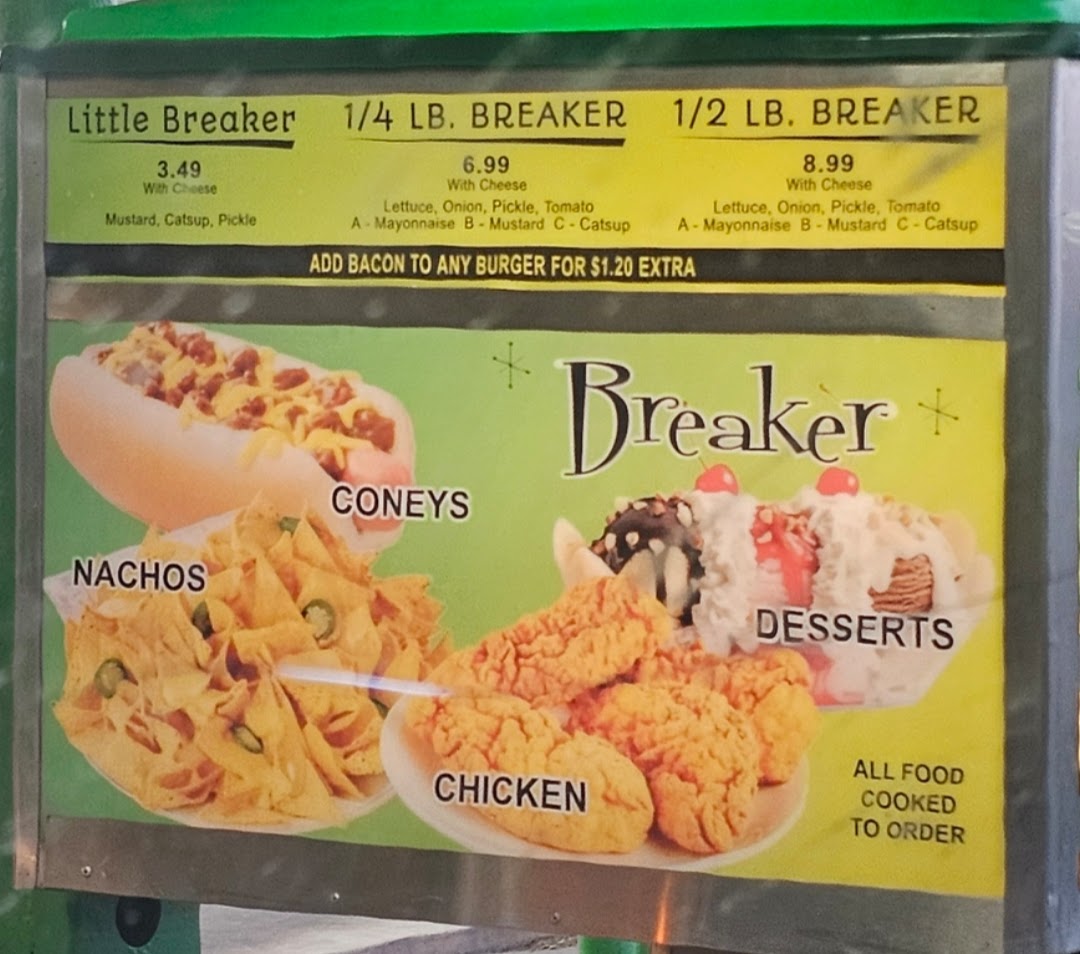 Breaker Drive-In Menu - Image 3