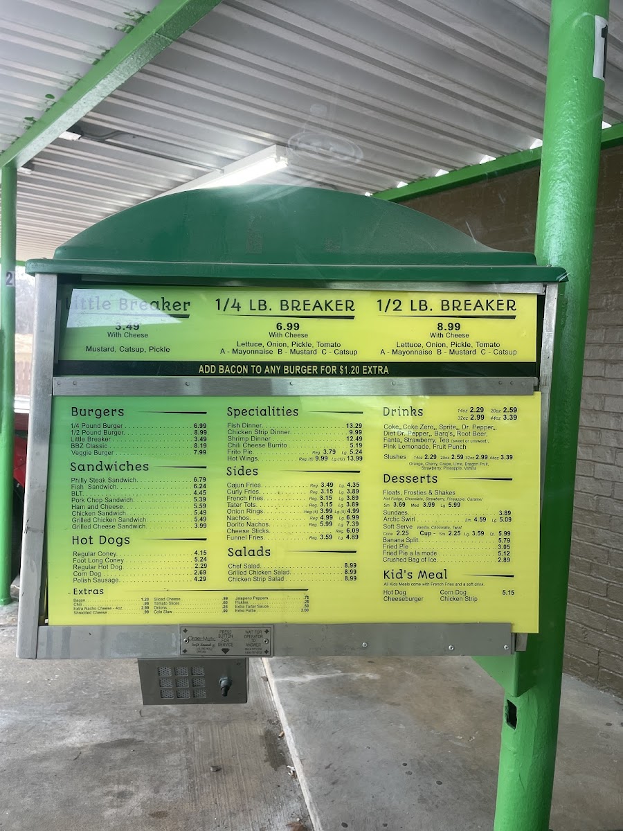Breaker Drive-In Menu - Image 4